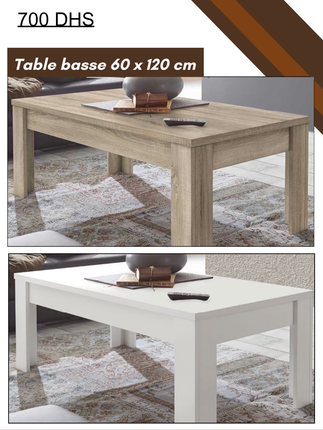 Table Basse 60 x 120 cm