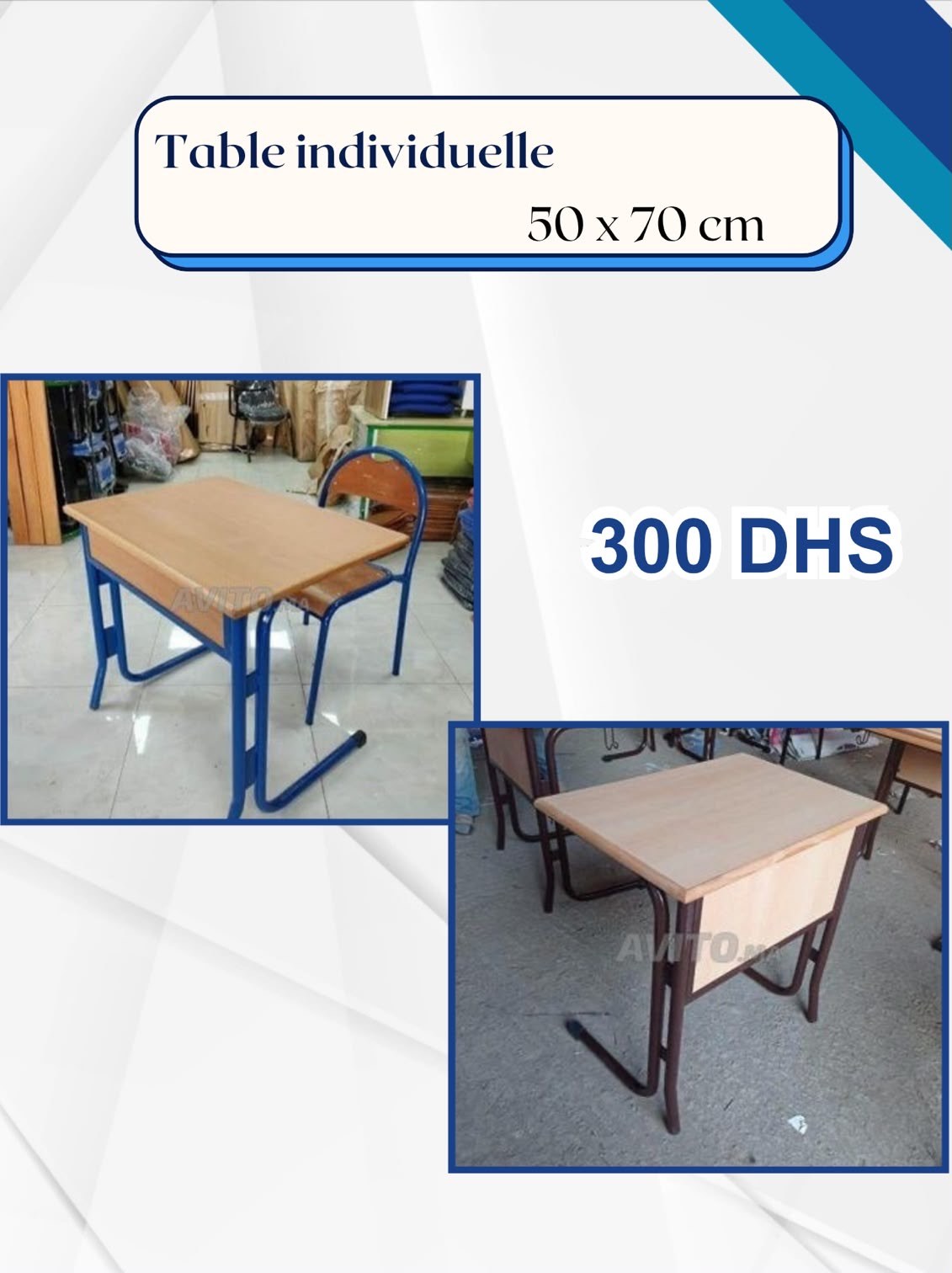 Table Individuelle 50x70