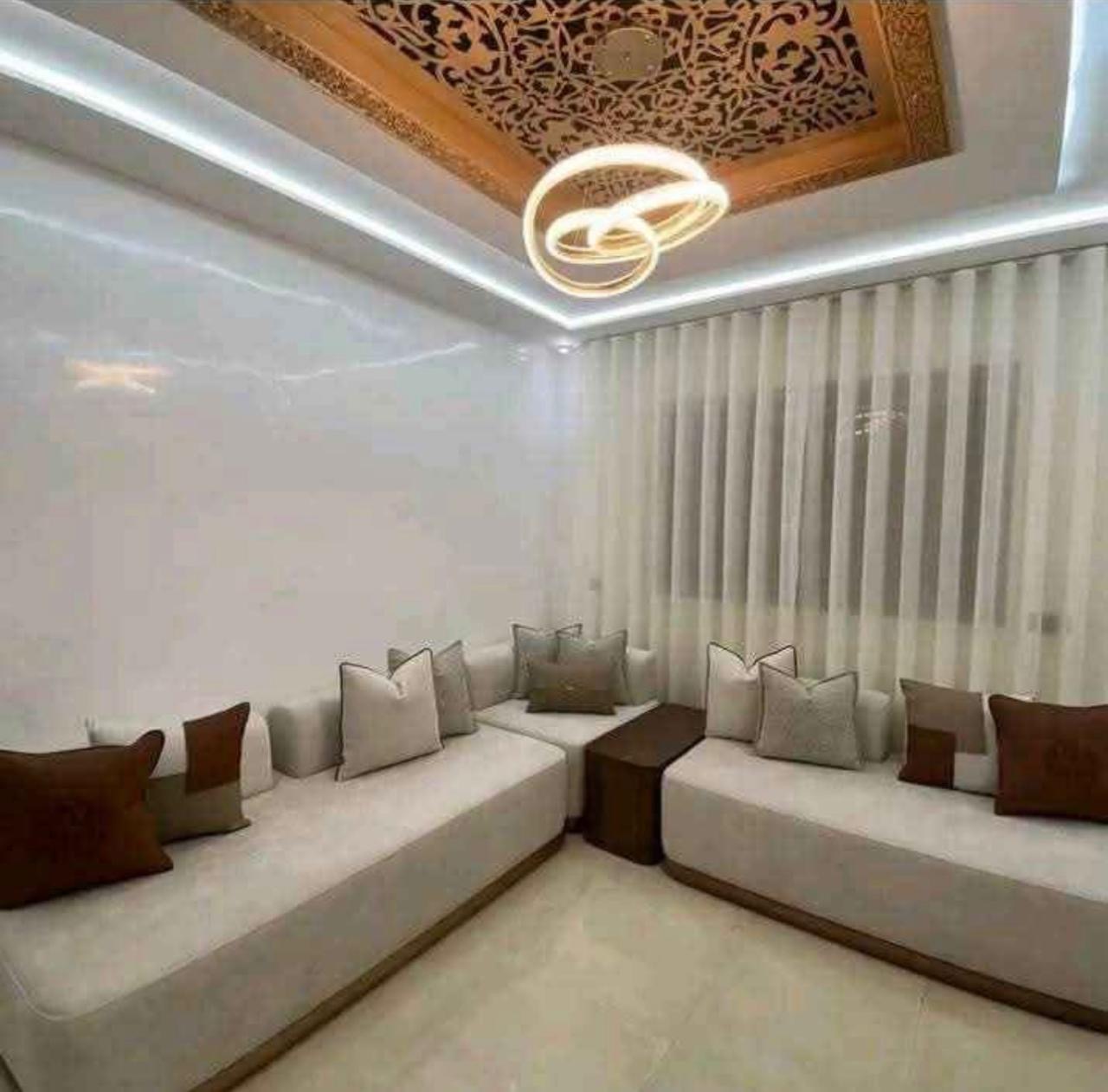Salon Marocain Blanc Cassé