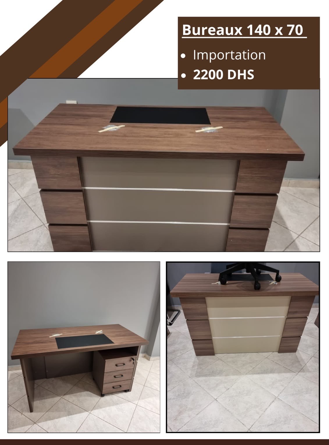 Bureau 140 x 70 Importation