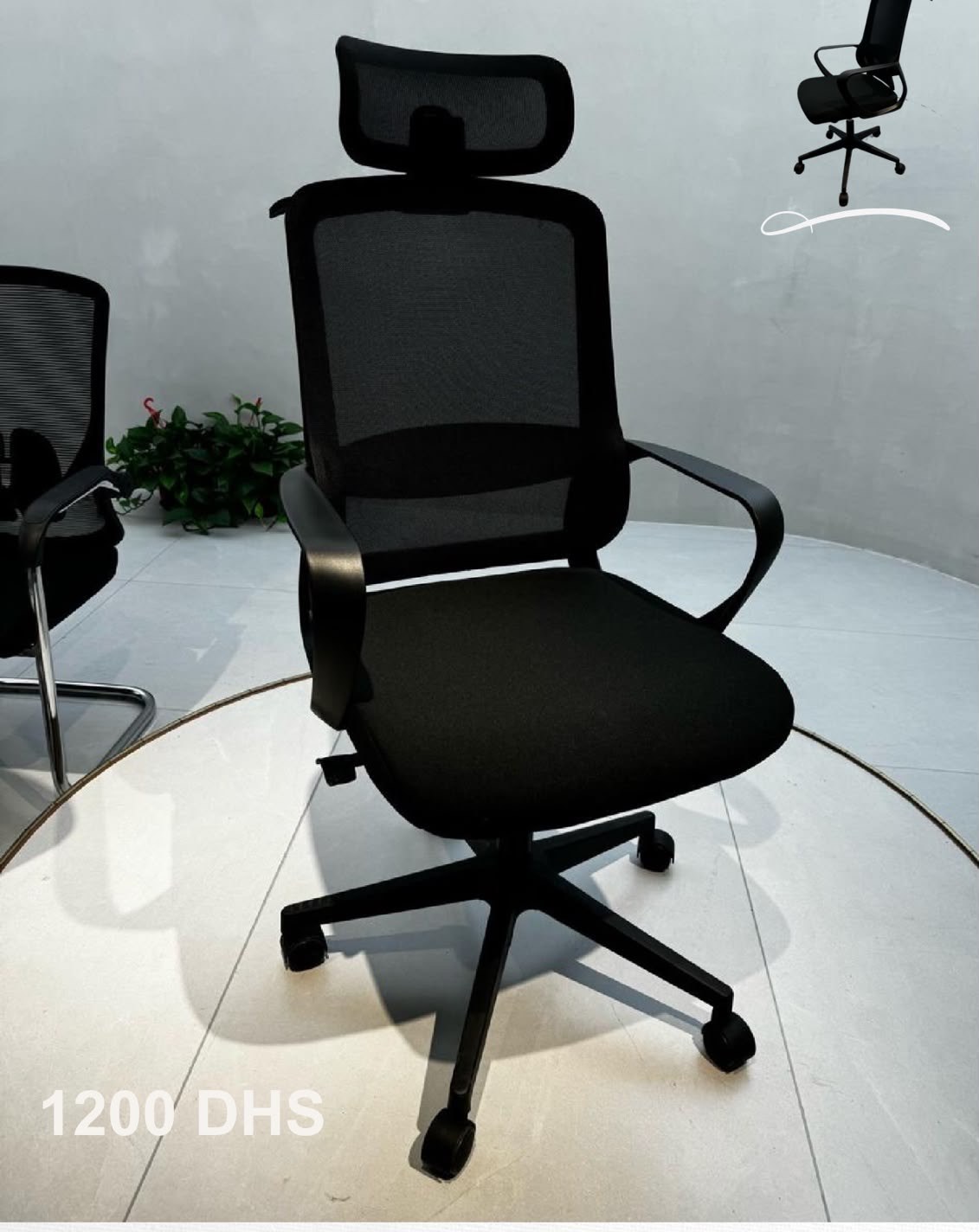 Chaise Ergonomique Mesh + Appui-tête