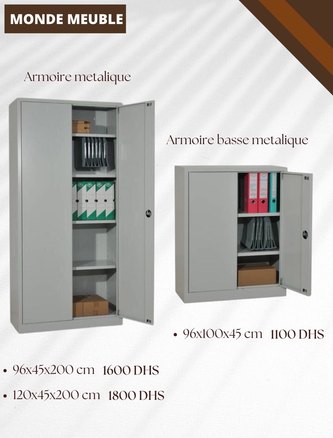 Armoire Métallique 2 Portes