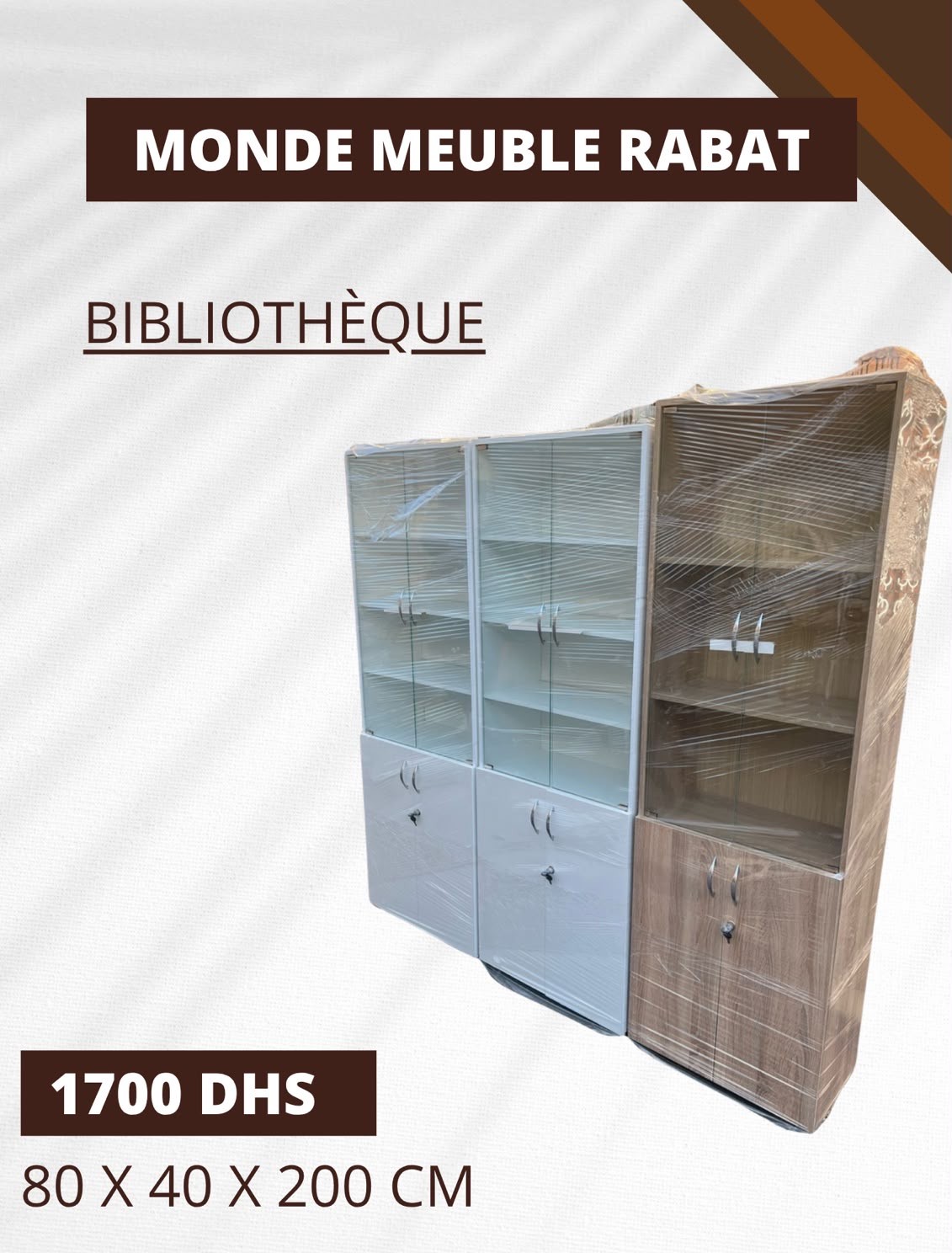 Bibliothèque 80x40x200 cm
