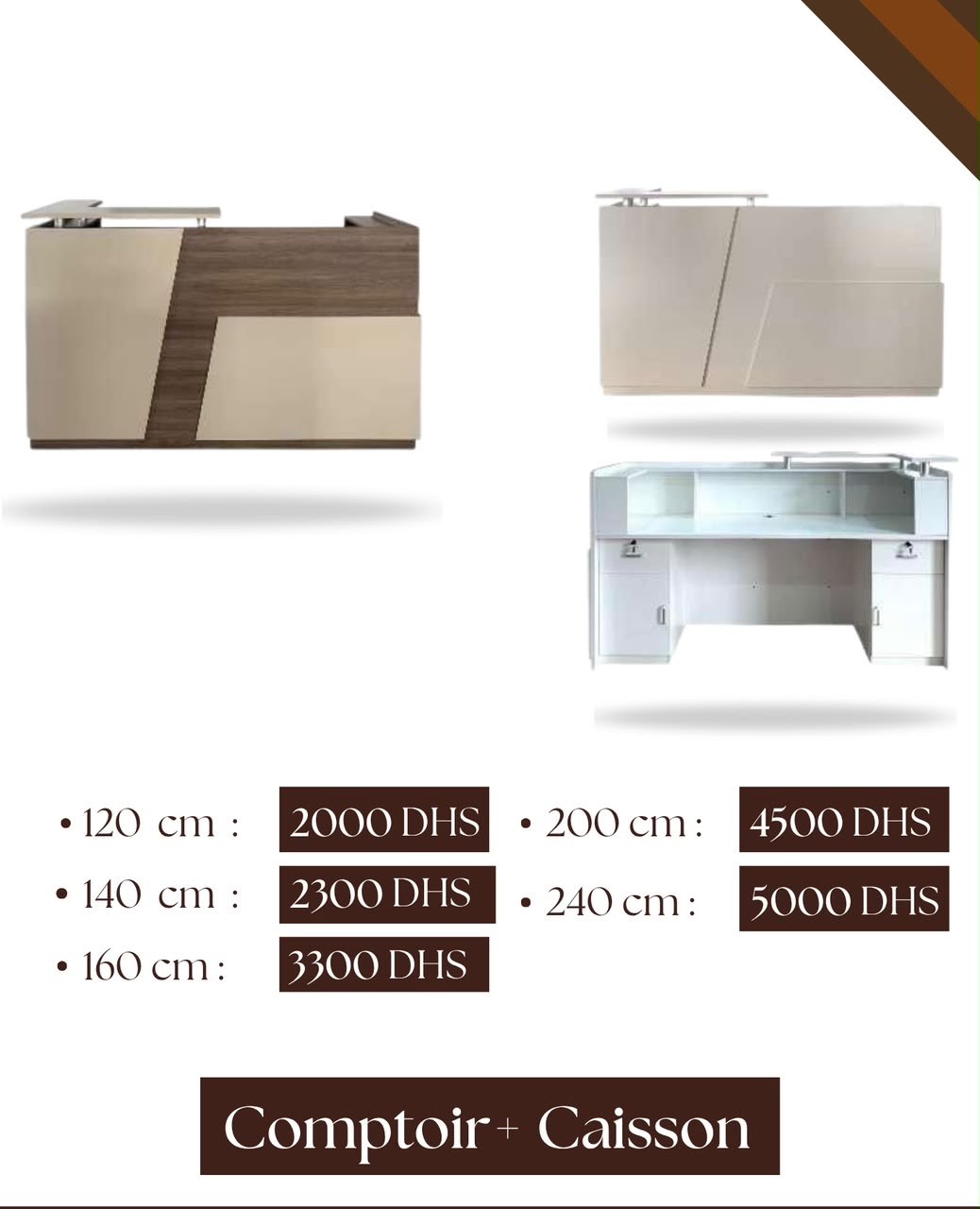 Comptoir Design Premium + Caisson