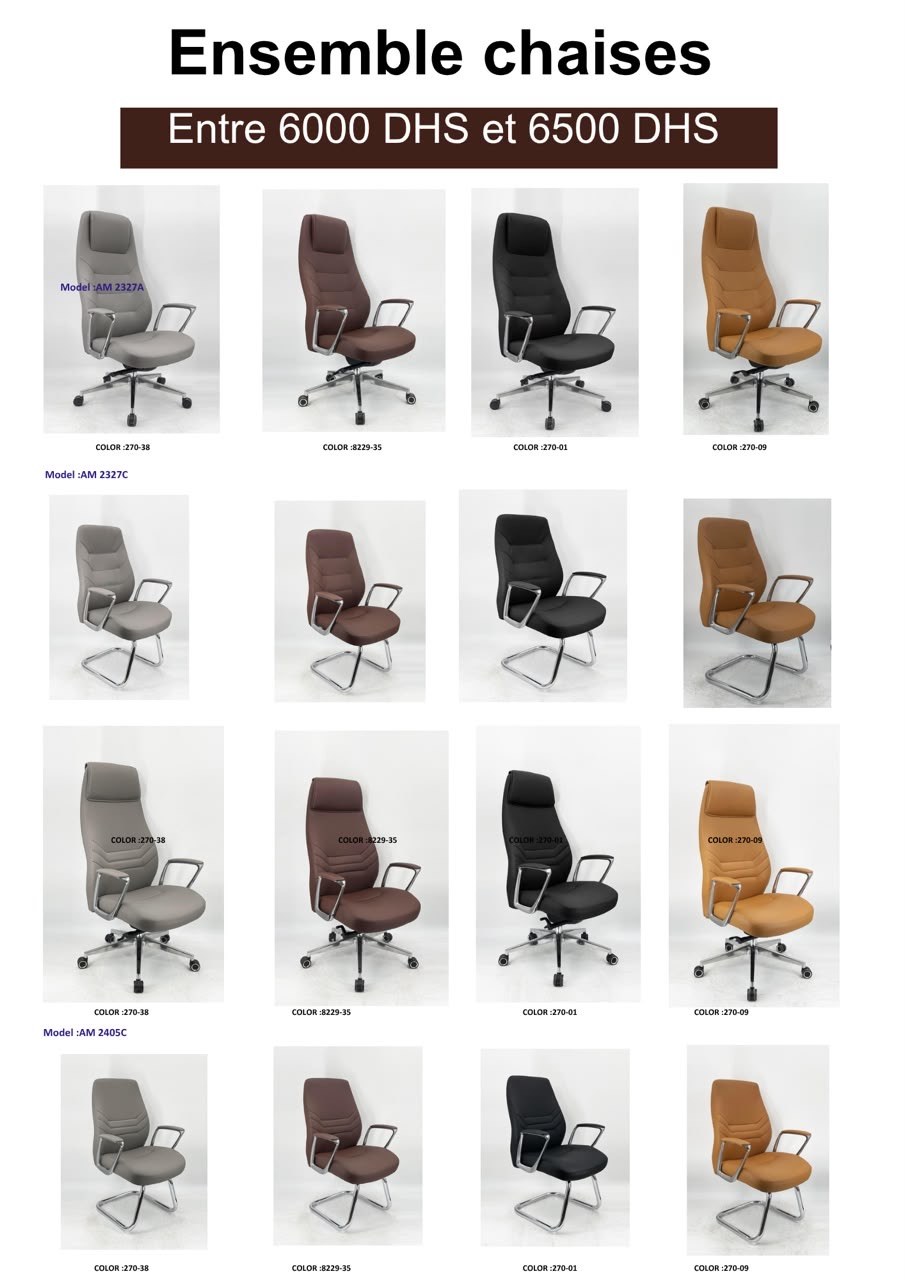 Ensemble Chaises AM 2327 & AM 2405